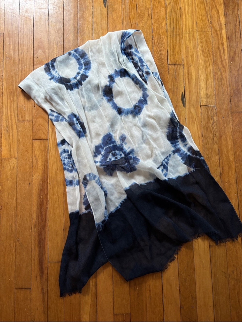 Talbots Dark Navy Wool Scarf